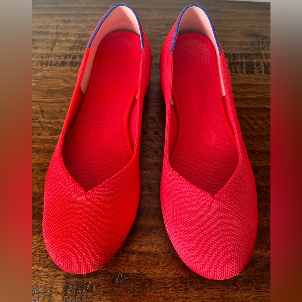 Bright Red Rothy’s “The Flat” Original Style